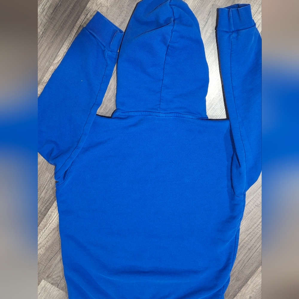 🔥Adidas Men's Blue Pullover Hoodie🔥 - Picture 2 of 7